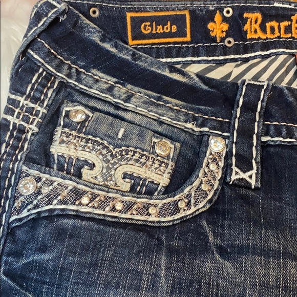 NWT Rock Revival Glade Bling Easy Bootcut Jeans - Picture 6 of 14